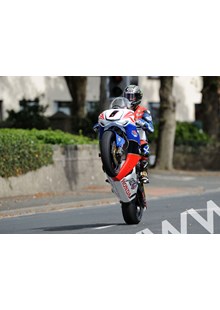 John McGuinness Manx GP 2011 parade lap Honda Supebike