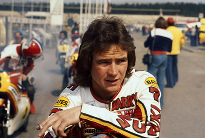 Barry Sheene 1977 British GP  - click to enlarge