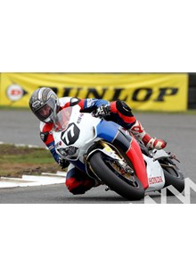 John McGuinness Honda Legends test Darley Moor