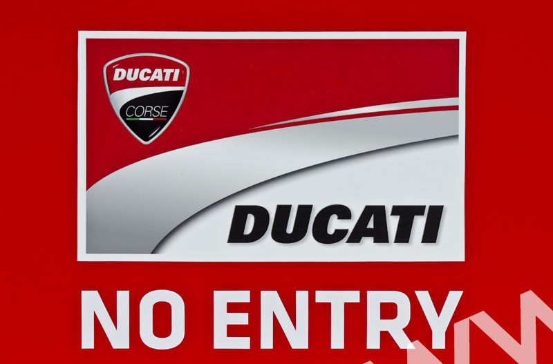 Ducati Corse No Entry Motogp Team Pit Signage Duke Video