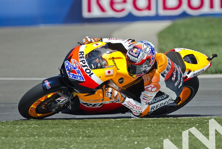 Casey Stoner Repsol Honda MotoGP 2011 Indianapolis - click to enlarge