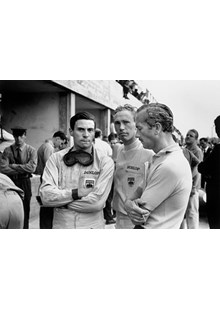 Jim Clark Colin Chapman Mike Spence 1964 Monza  