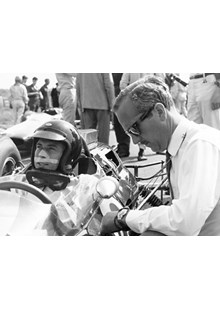 Jim Clark Colin Chapman 1964 Dutch GP 
