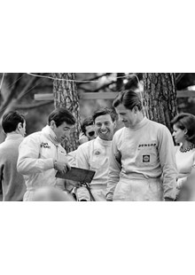 Jackie Stewart Jim Clark Graham Hill 1966 Monaco 