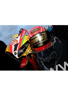 Tommy Hill BSB 2011 winning bike, trophy and helmet