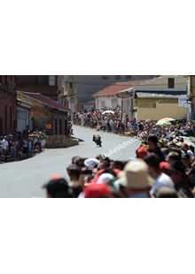 Alejandro Martinez Mas passes through Spanish fans La Baneza