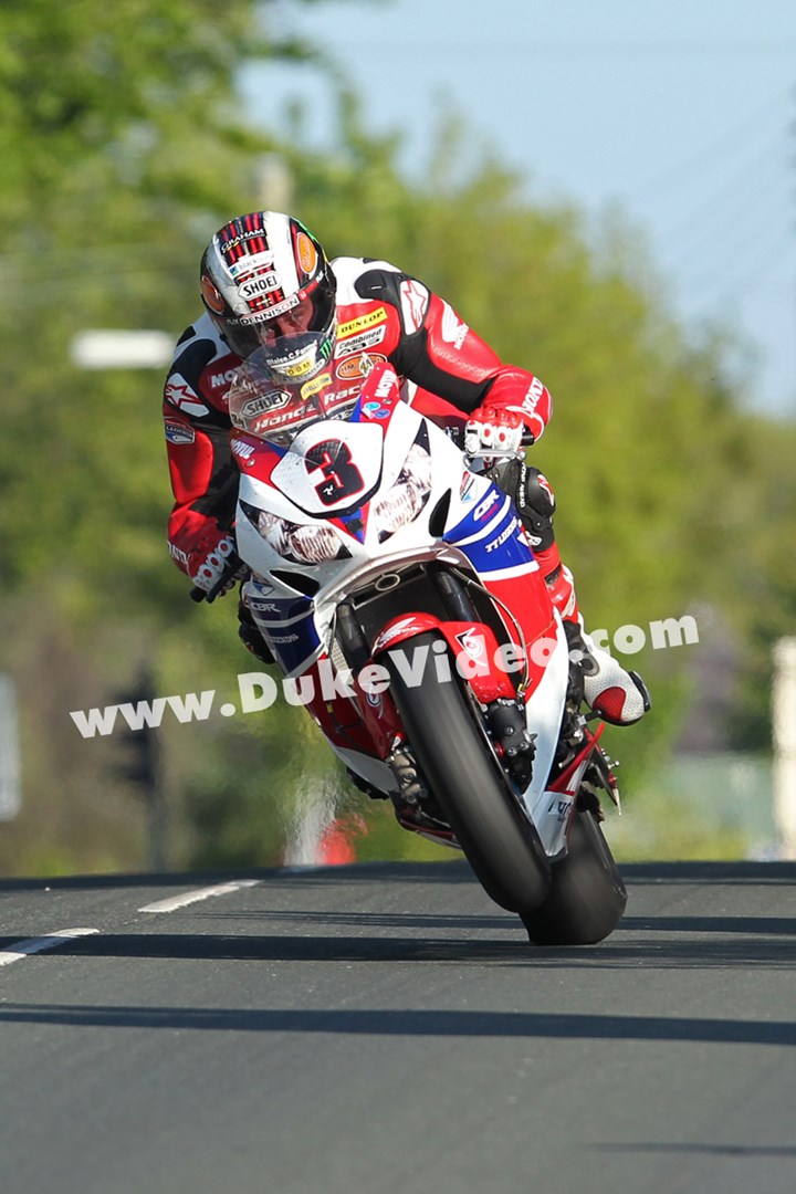 John McGuinness through Ballagarey TT 2013 - click to enlarge