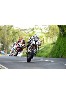 Michael Dunlop leads Hutchy and Bruce Anstey, Barregarrow