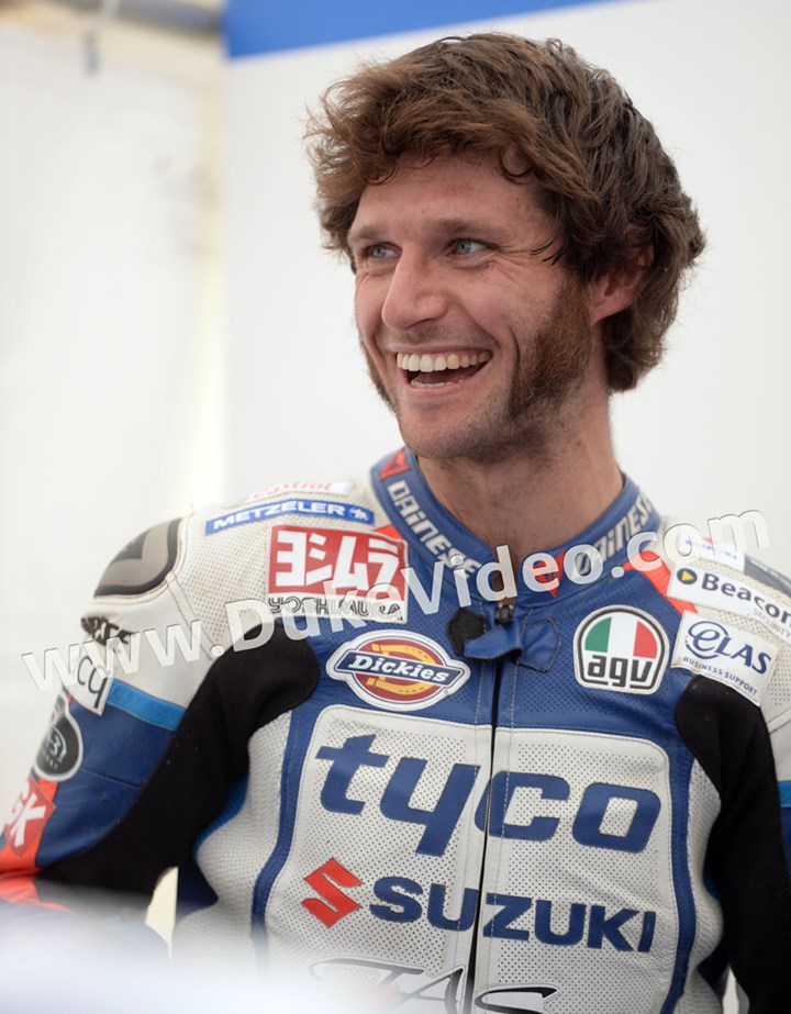 TT 2014 a laughing Guy Martin - click to enlarge