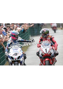 Guy Martin and John McGuinness Isle of Man TT 2014