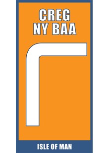 Mountain Course Corner Sign, Creg ny Baa