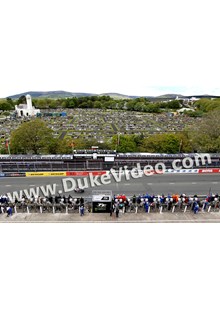 Bruce Anstey crosses the line Superbike Race TT 2015