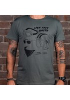 The Open Face Helmet T-Shirt Green