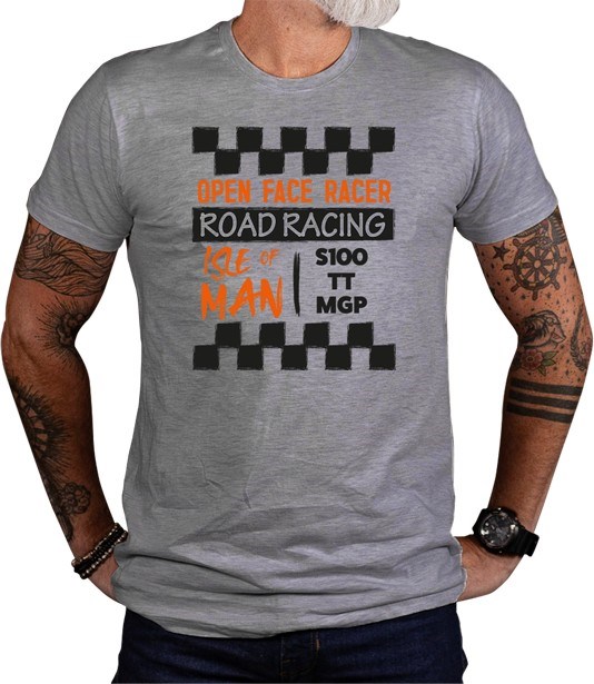 Road Racing T-Shirt, Grey - click to enlarge