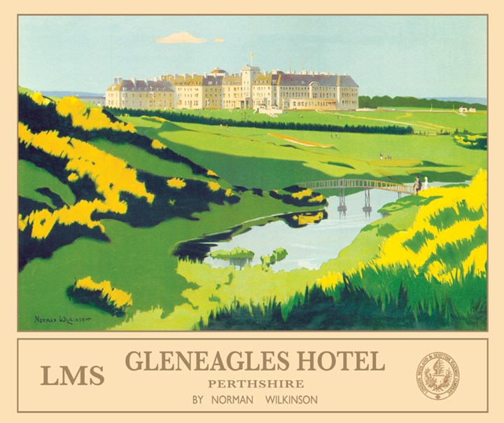 Gleneagles Hotel Metal Sign - click to enlarge