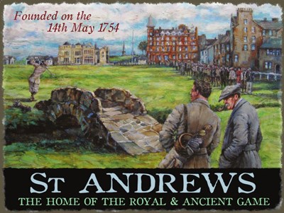 St.Andrews founded Metal Sign - click to enlarge