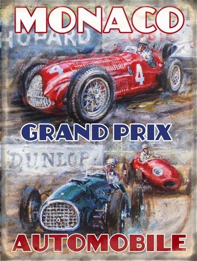 Monaco Grand Prix Metal Sign - click to enlarge