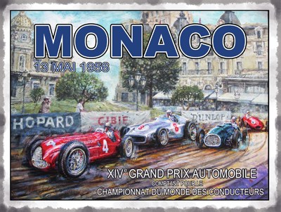 Monaco 1956 Metal Sign - click to enlarge