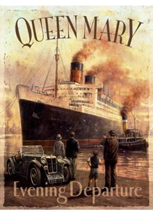 Queen Mary Metal Sign