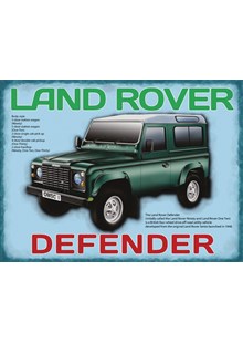 Land Rover Defender Metal Sign
