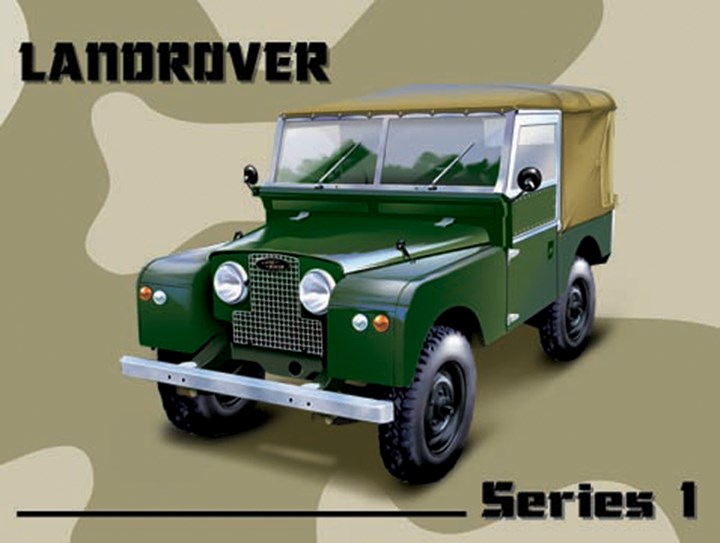 Land Rover Series One Metal Sign - click to enlarge