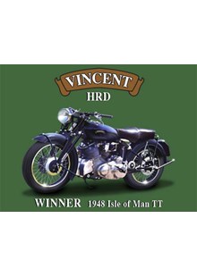 Vincent HRD Metal Sign