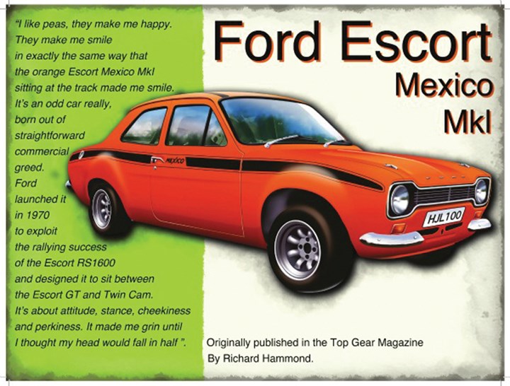Ford Escort Mexico Mk I Metal Sign - click to enlarge