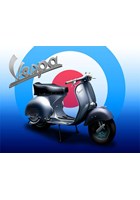 Vespa Metal Sign