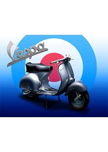 Vespa Metal Sign