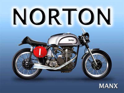 Norton Metal Sign - click to enlarge