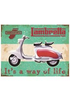 Lambretta Metal Sign