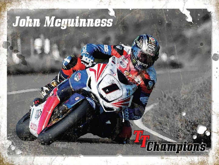 John McGuinness Metal Sign - click to enlarge