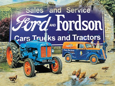 Ford and Fordson Landscape Metal Sign - click to enlarge