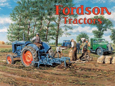 Ford and Fordson (Red) Portrait  Metal Sign - click to enlarge