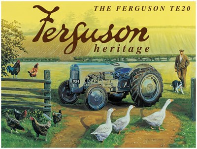 The Ferguson TE20 heritage Metal Sign - click to enlarge