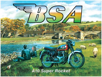BSA A10 Super Rocket Metal Sign - click to enlarge