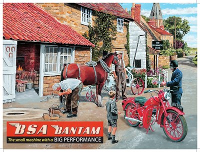 BSA Bantam Metal Sign - click to enlarge