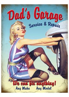 Dad's Garage Metal Sign