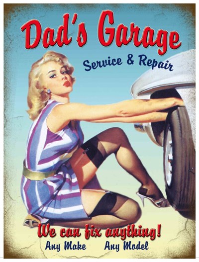 Dad's Garage Metal Sign - click to enlarge