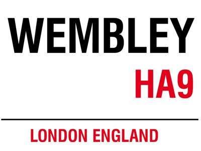 Wembley Metal Sign - click to enlarge