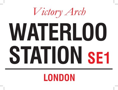 Waterloo Station Metal Sign - click to enlarge