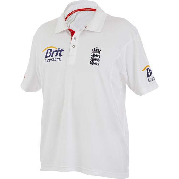 Official England Test Shirt 2010/12 Duke Video