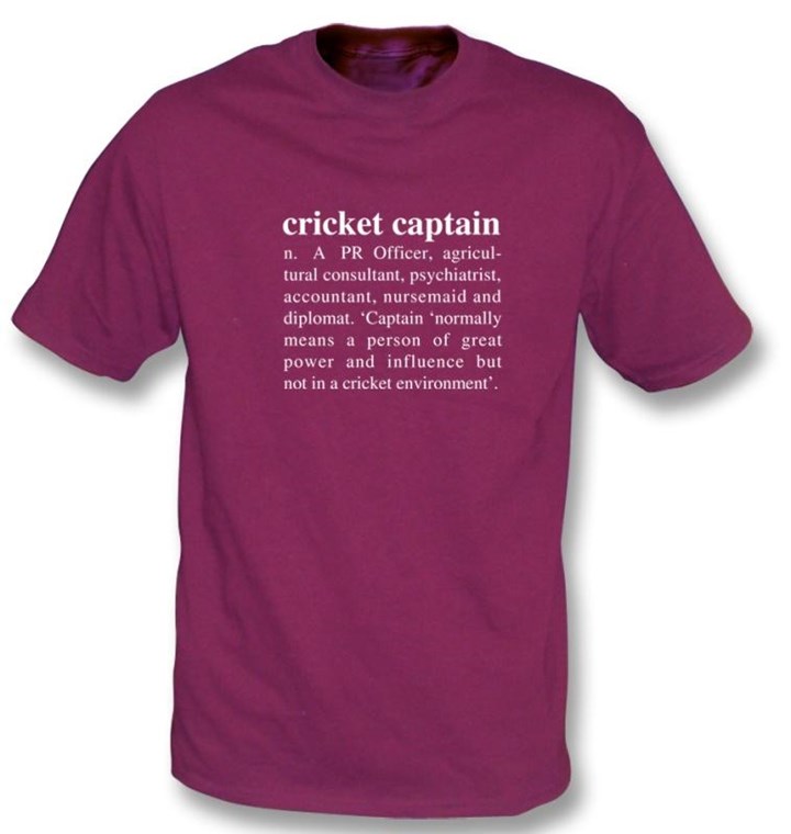 Punk Cricket Captain T-Shirt - click to enlarge