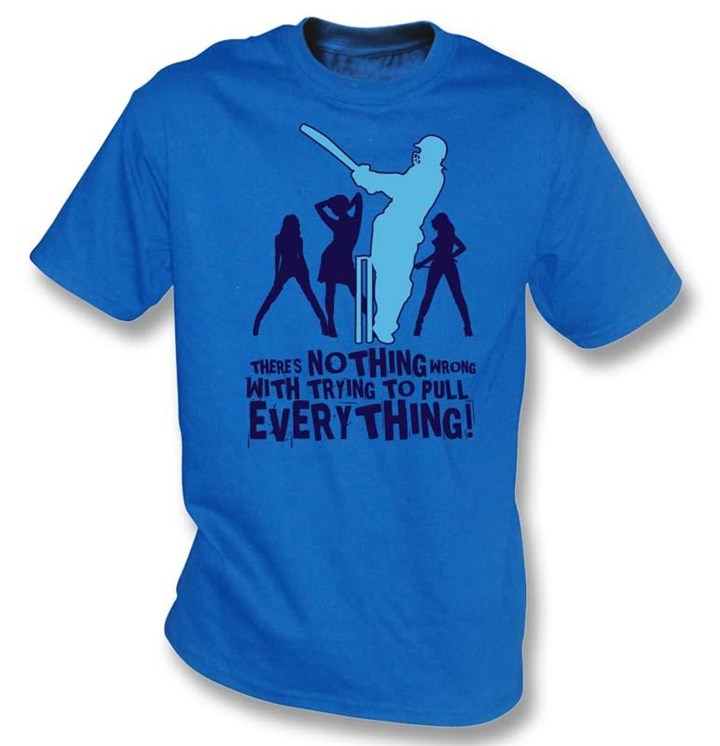PunkCricket - Pull Everything T-Shirt (Blue) - click to enlarge