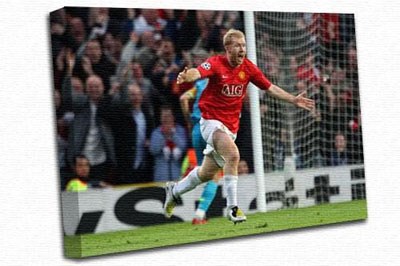 Paul Scholes A3 Canvas Print