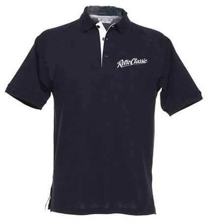 Retro Classic Polo Shirt Blue - click to enlarge