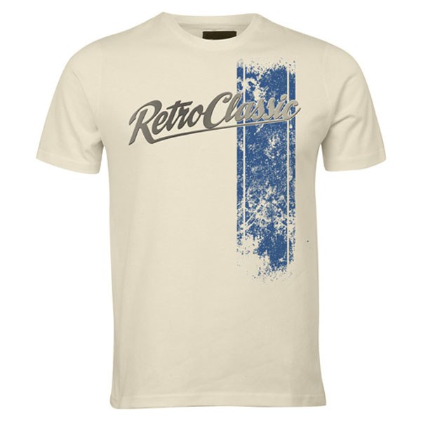 Racing Stripes Blue T-Shirt Sand - click to enlarge