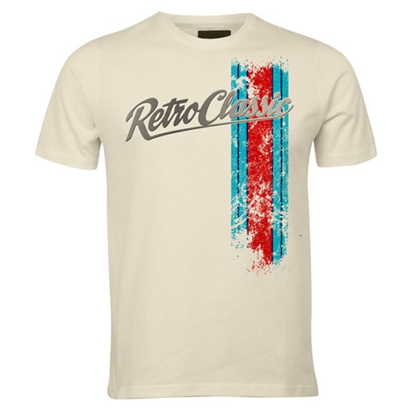 Racing Stripes Blue/Red T-Shirt Sand - click to enlarge