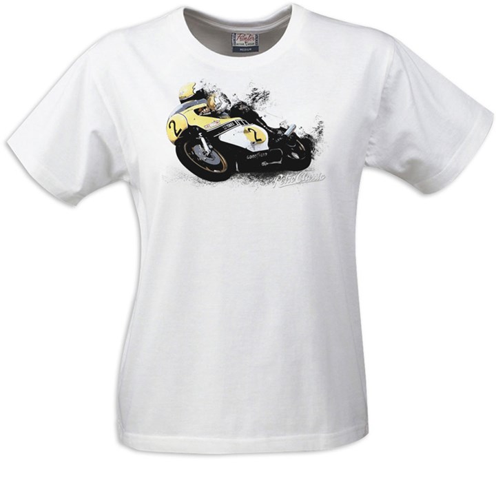 Gritty Marques MV Agusta Ladies T-Shirt White - click to enlarge