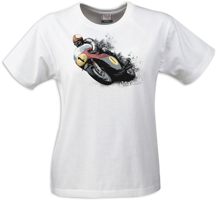 Gritty Marques Yamaha Ladies T-Shirt White - click to enlarge